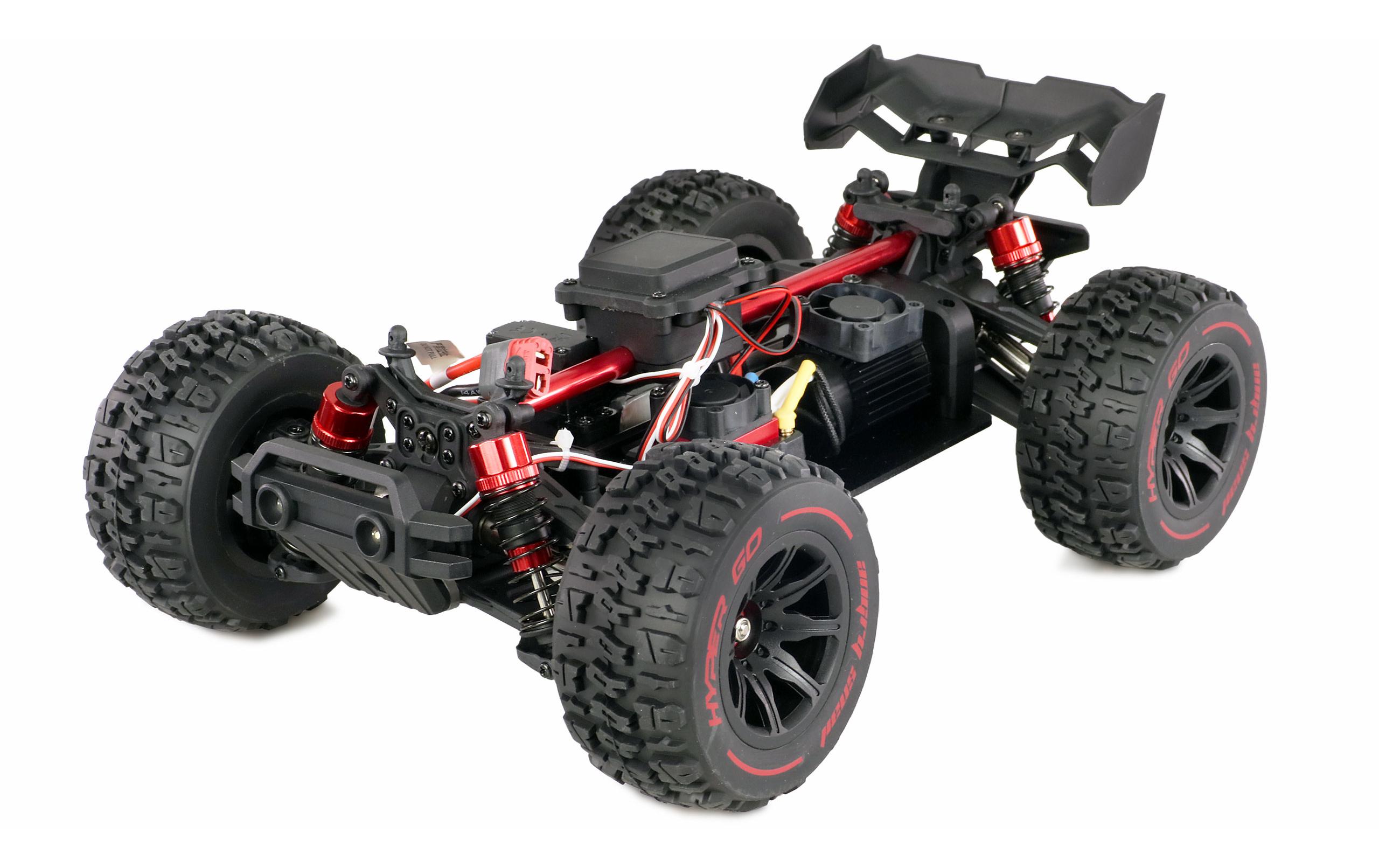 Truggy Hyper Go 4WD Brushless Schwarz, RTR, 1:14<br>Brushless Truggy mit zwei Karosserien und umfangreichem Zubehör-Set
