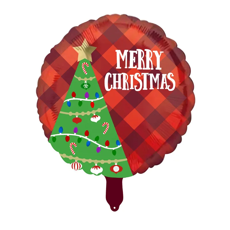 (5-tlg. Set) Winter Party Folien Ballon Weihnachts Deko Luftballon - Weihnachtsmann / Zuckerstange