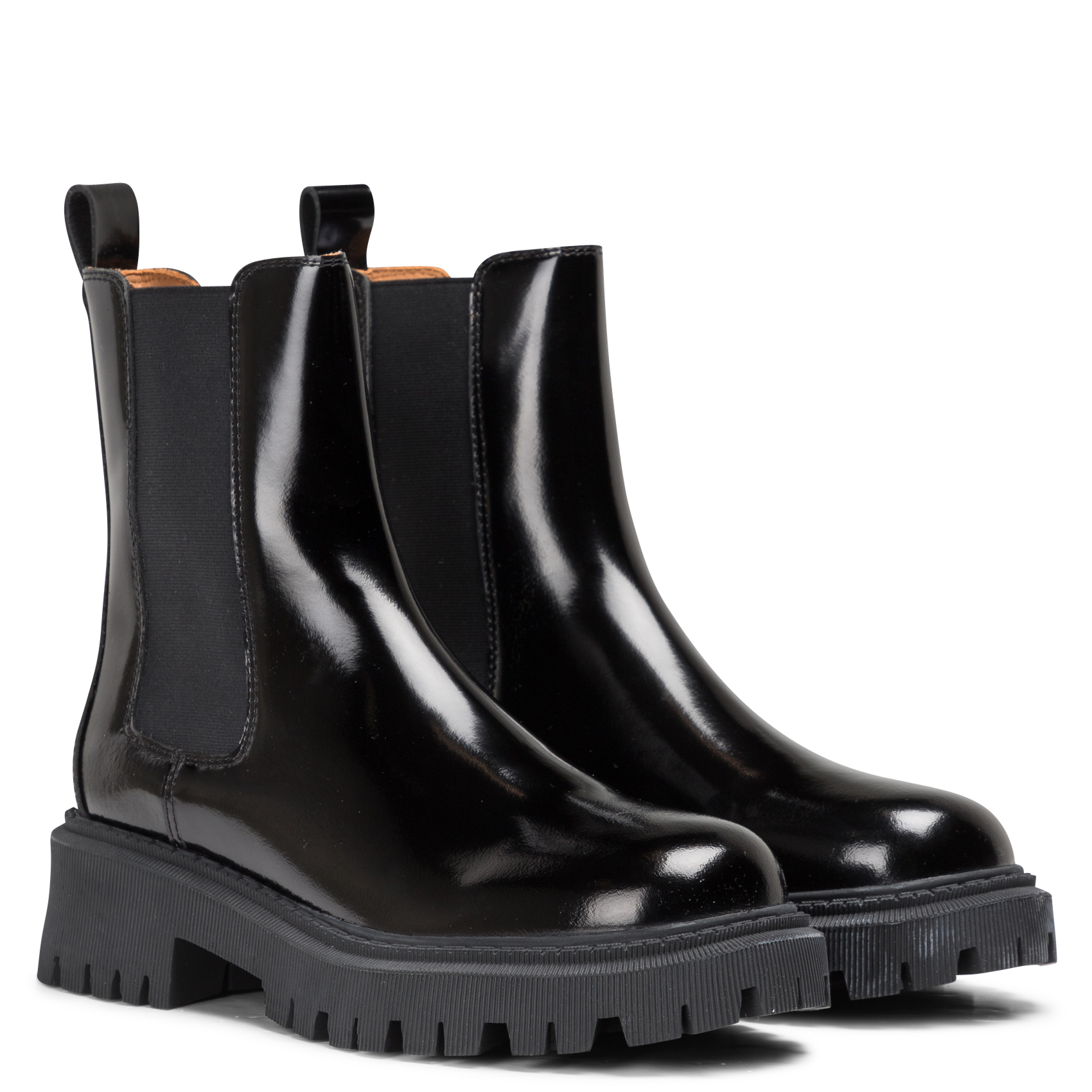 CRIMSON - Bottines chelsea en cuir| Noir