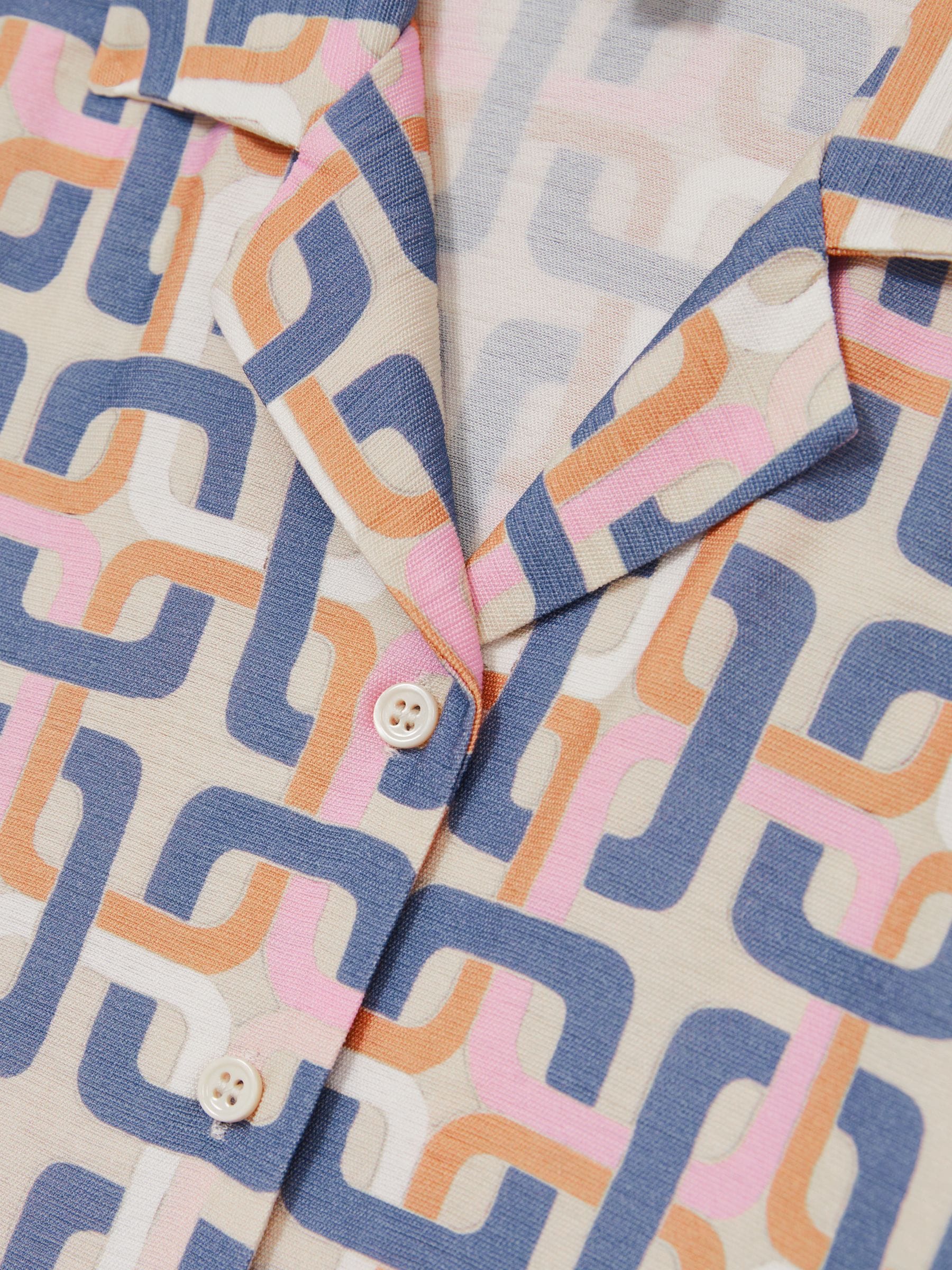 Reiss Eva Geometric Chain Print Shirt