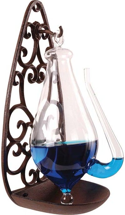 Esschert design barometer gietijzer 13,9 x 12 x 27,7 cm