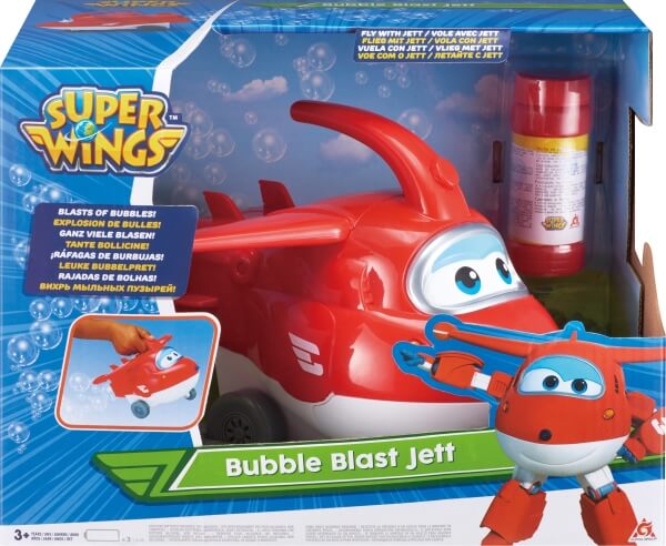 Super Wings Jett Spielfigur mit Seifenblasenfunktion