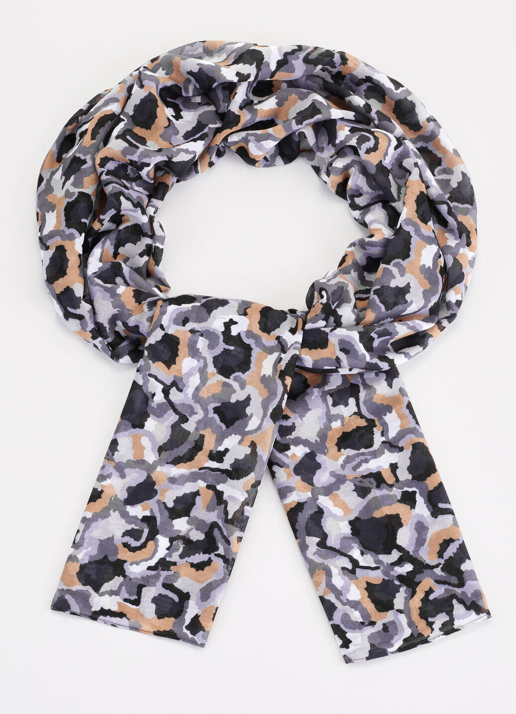 Schal mit Camouflage-Dessin