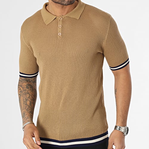 Polo Manches Courtes Camel