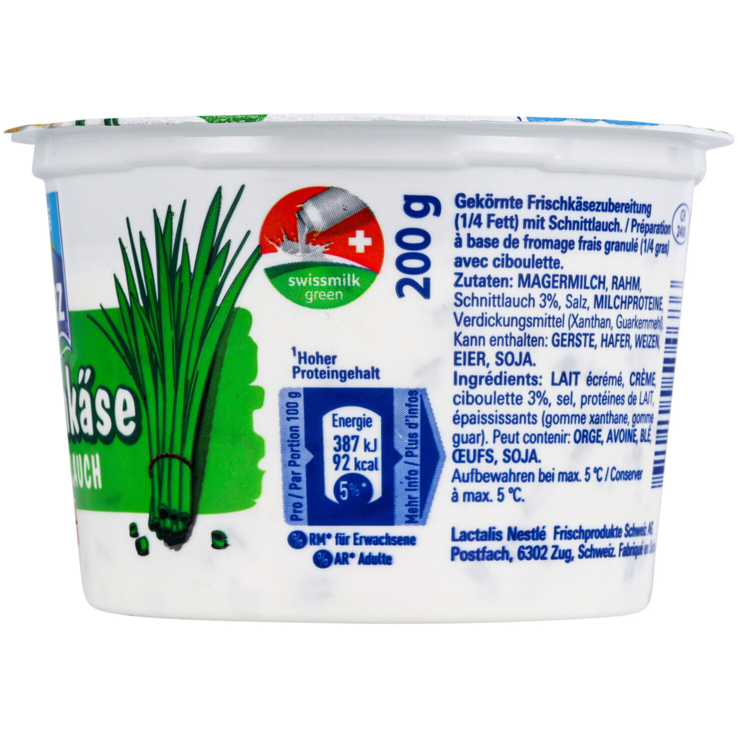 Hirz Hüttenkäse Schnittlauch 1/4 Fett