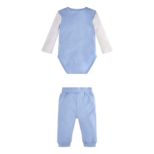 Guess - MID ORGANIC COTON - Blanc / Bleu