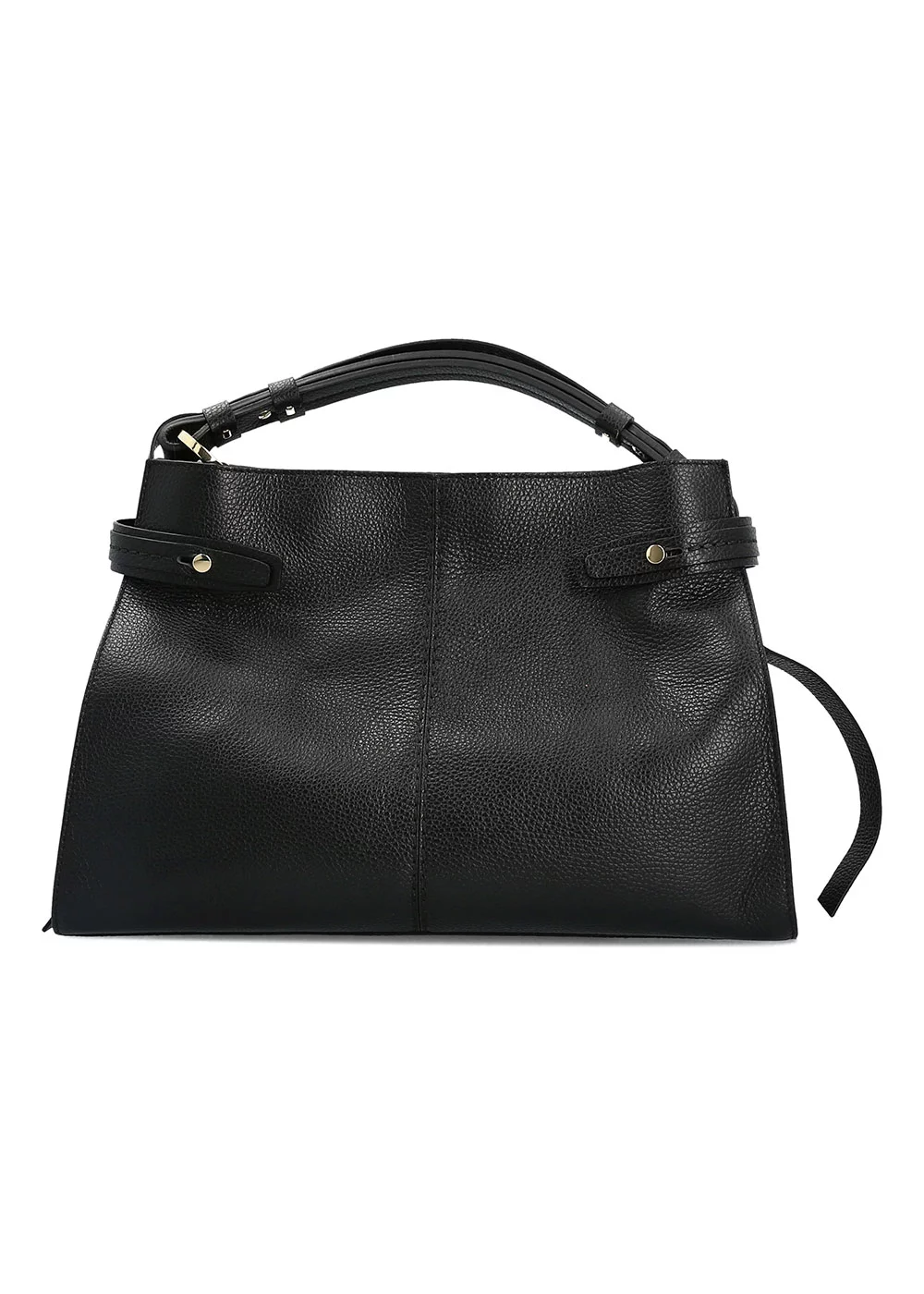 PORTE MAIN ANTOINETTE CUIR NOIR