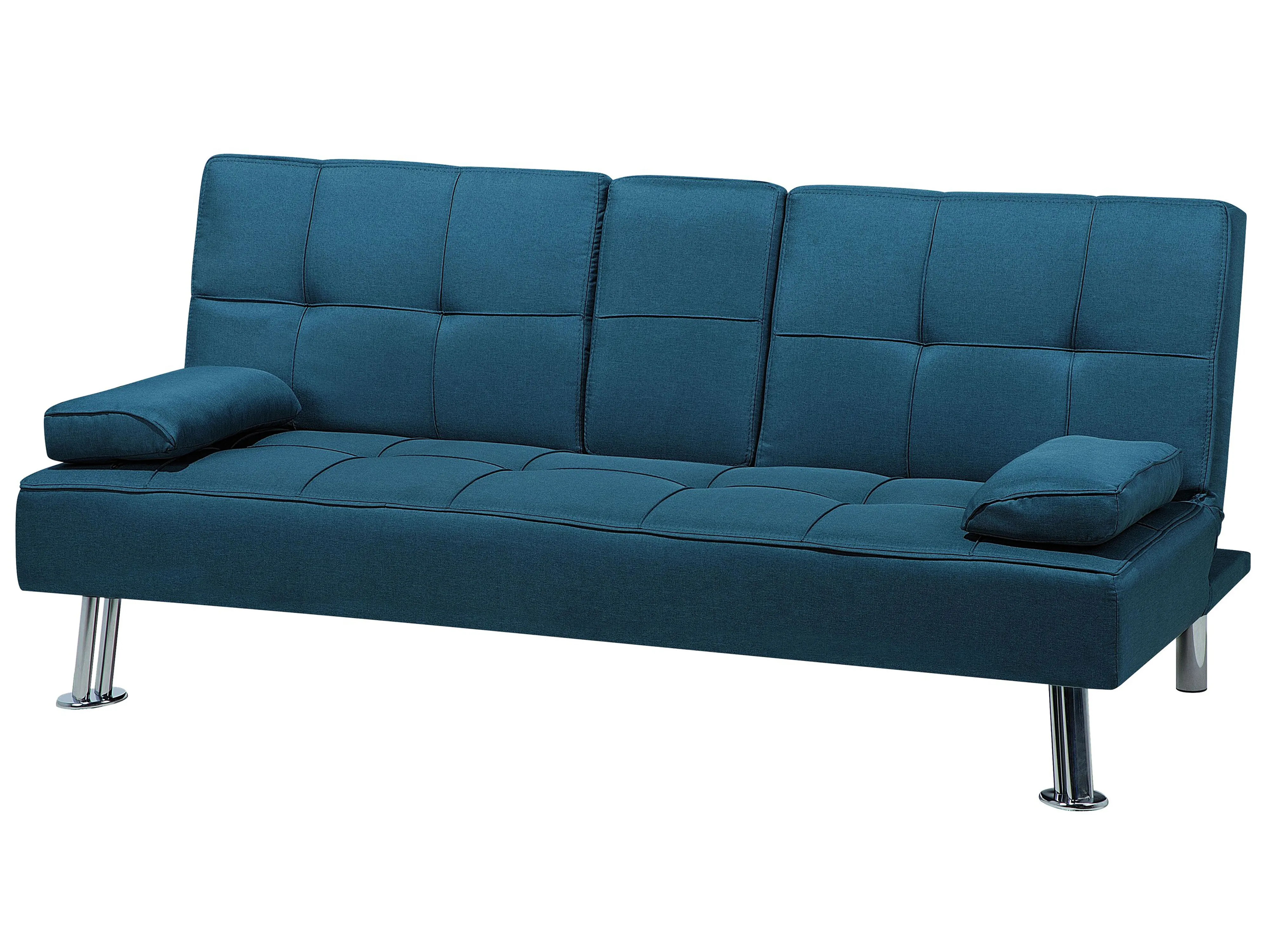 Slaapbank 3-zits ROXEN Stof Blauw