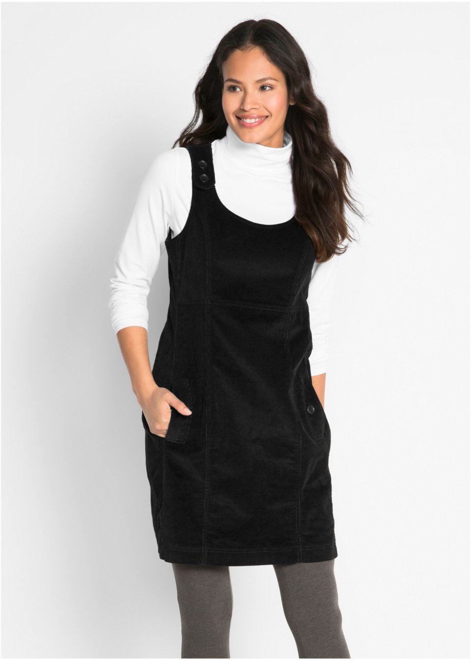 Robe en velours côtelé