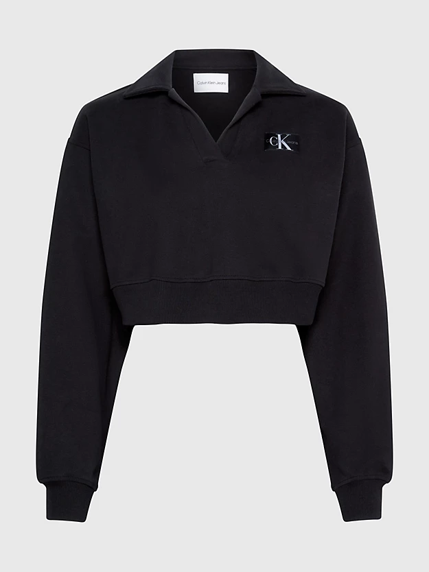 Moletom polo cropped