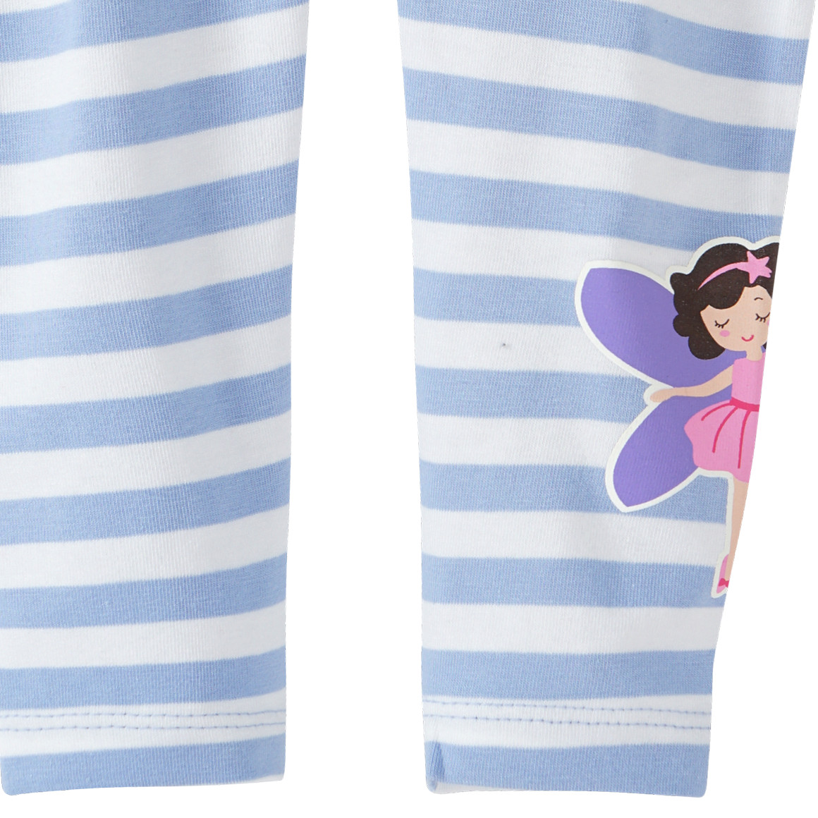 Topolino Mädchen Leggings im Streifen-Look hellblau / weiss