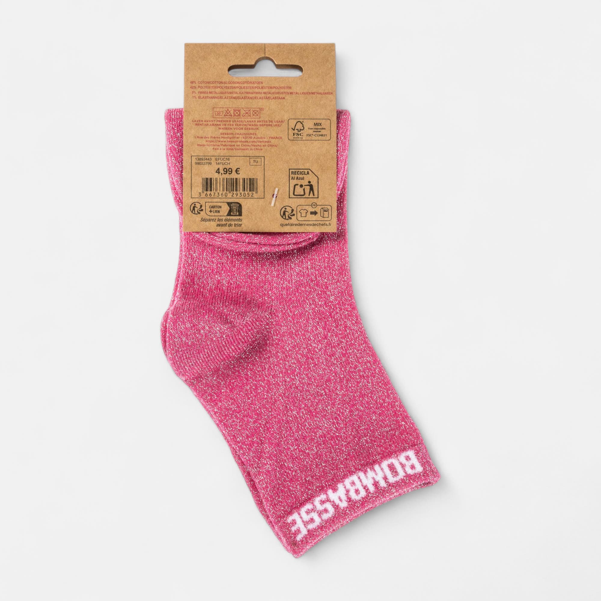 Chaussettes Femme fuchsia