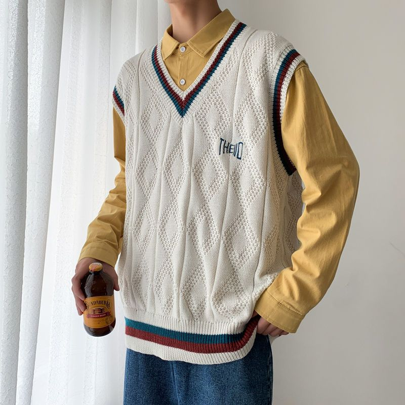 Breeson - V-hals gebreid vest