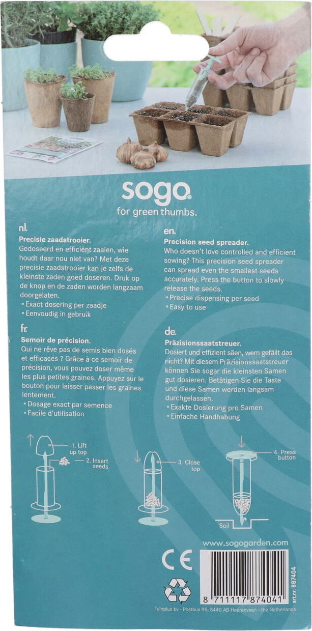 Sogo precisie zaadstrooier