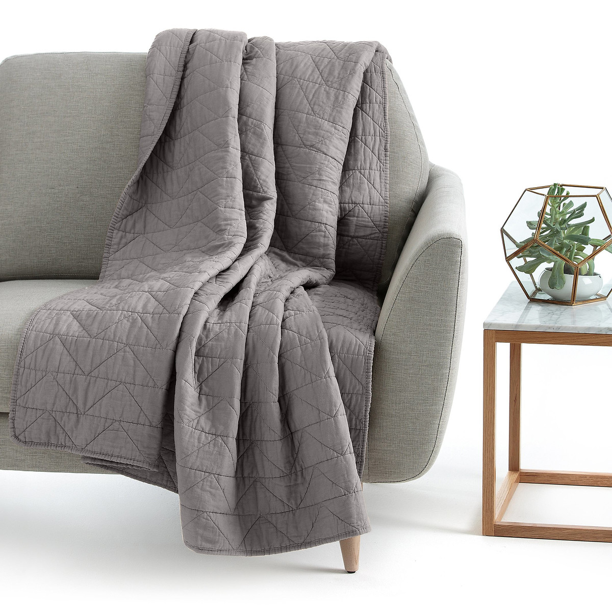 LA REDOUTE INTERIEURS<br>Boutis acolchoados em algodão Cenário Zig Zag