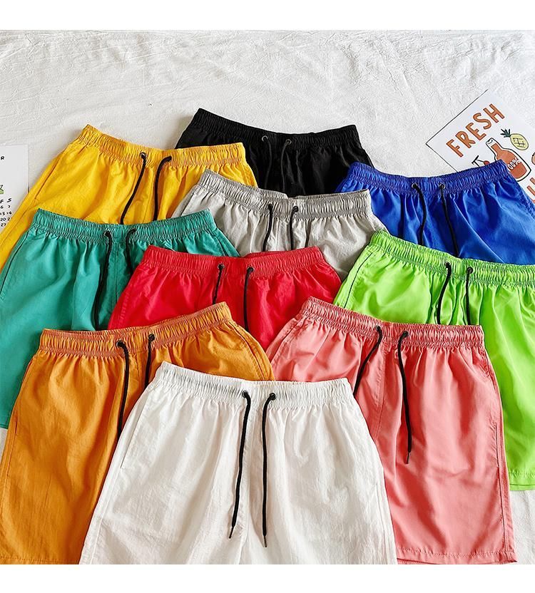 Freehop - Effen shorts met hoge taille en trekkoord