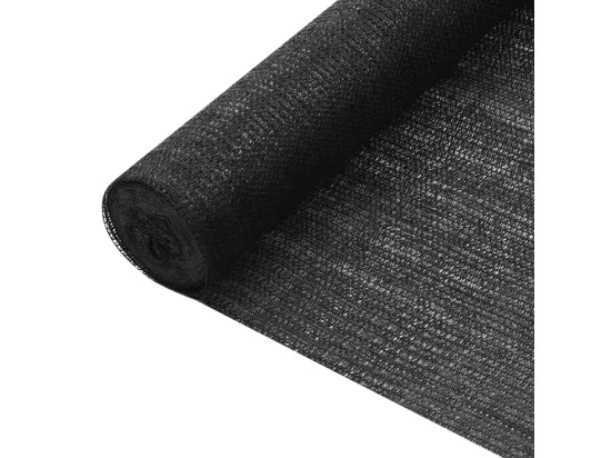 Filet brise-vue Noir 1,2x50 m PEHD 75 g/m²