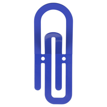 Jashaak enkel Paperclip blauw zamak