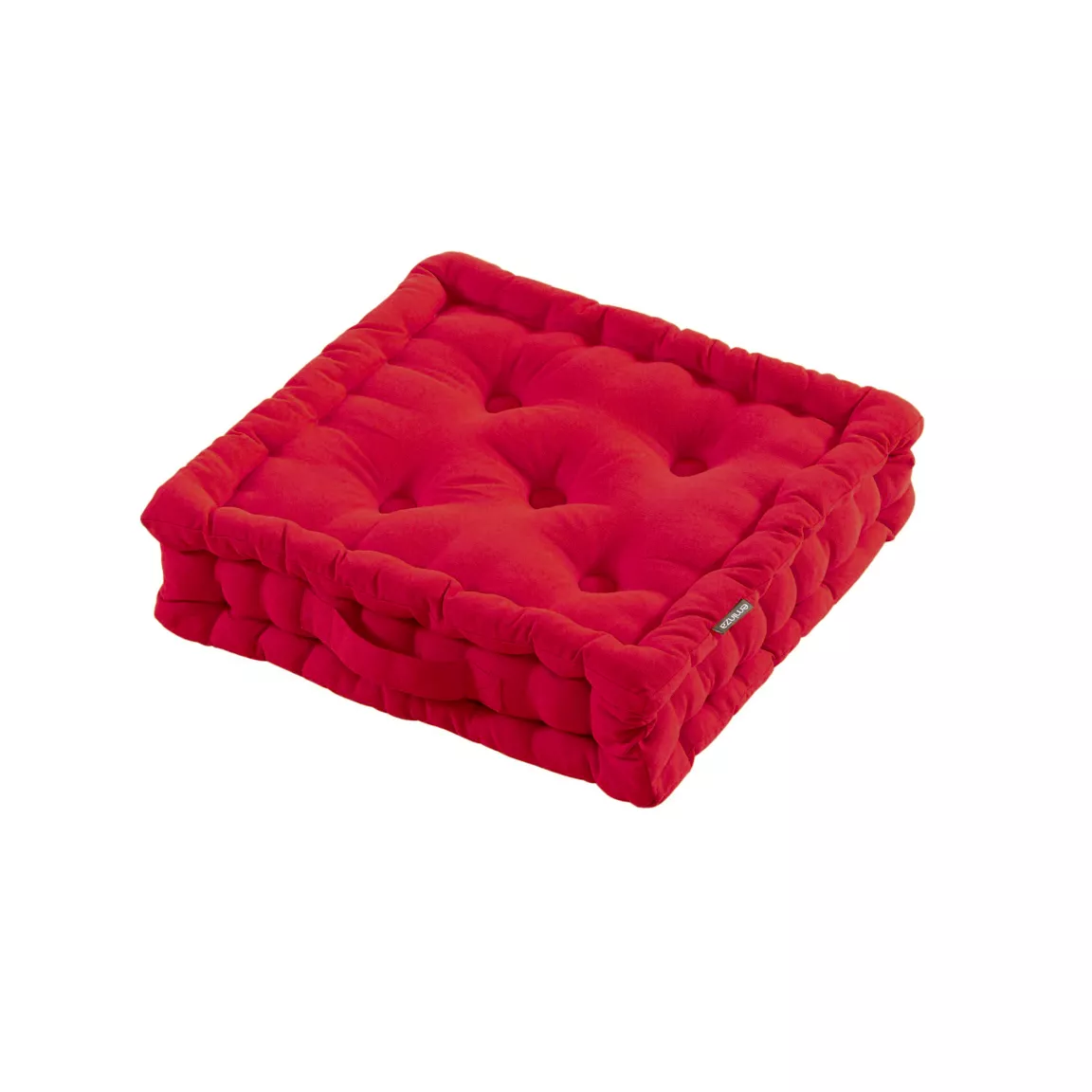 Coussin de sol coton (40 x 40 cm) Pixel Rouge