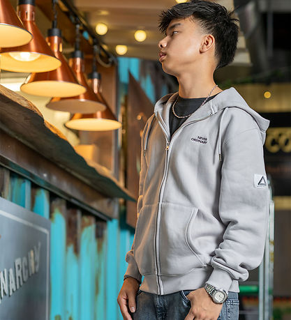 Hound Cardigan - Light Grey