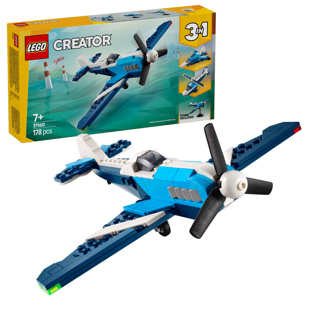 3in1 Luchtvaart: racevliegtuig speelset 31160
