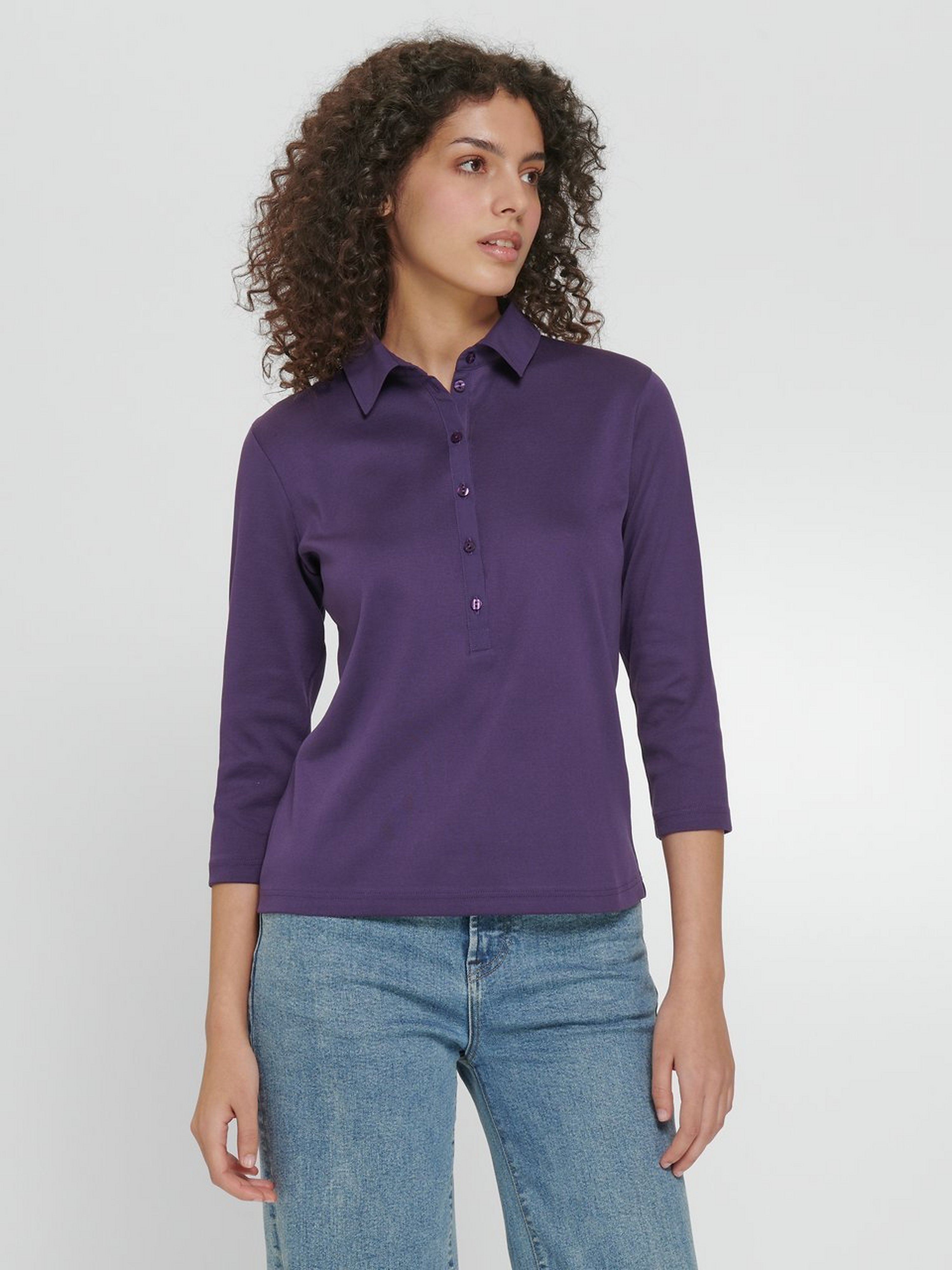 Polo-Shirt mit 3/4-Arm