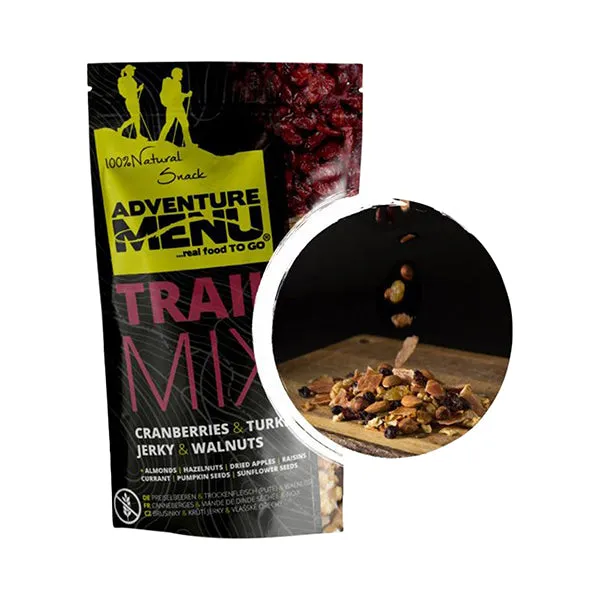 Adventure Menu -  Trailmix Cranberry Turkey Jerky Walnüsse 100 g