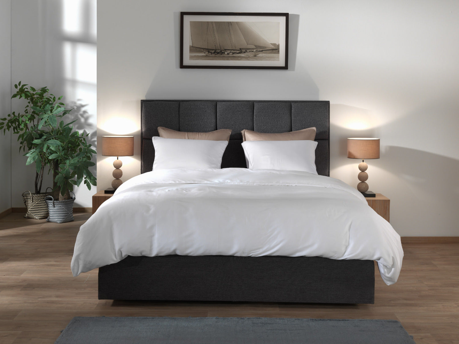 Yellow Dekbedovertrek Lyocell Suites New York - blanc de blanc