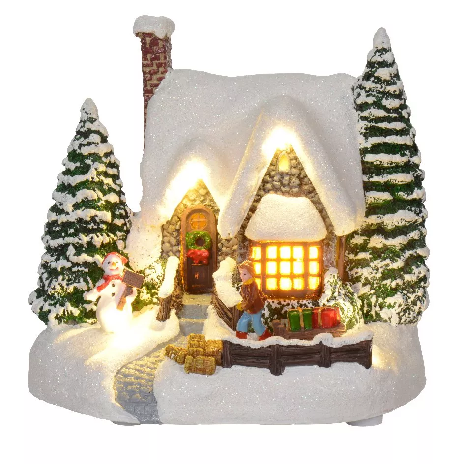 Maison de village illuminée Petit chaumière