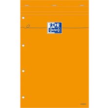 Bloc notes, 210 x 320 - quadrillé, 80 feuilles orange