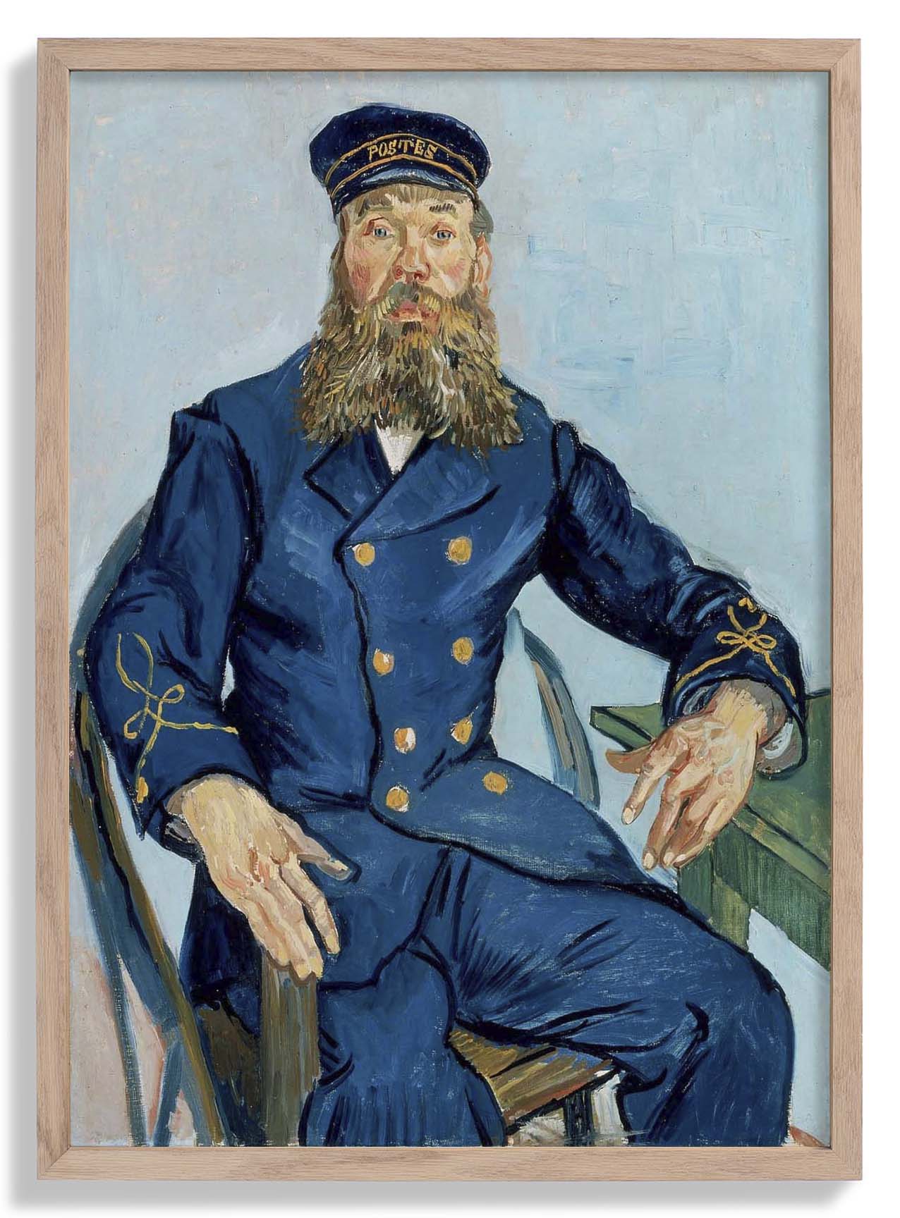 Porträt des Postboten Joseph Roulin by Van Gogh