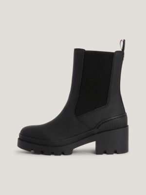 Botas de salto bloco médio emborrachadas
