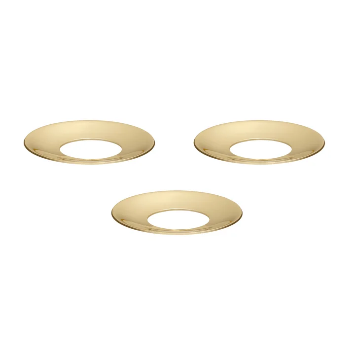 Stoff Nagel - Kerzenmanschette, Ø 2,85 cm, Messing (3er-Set)