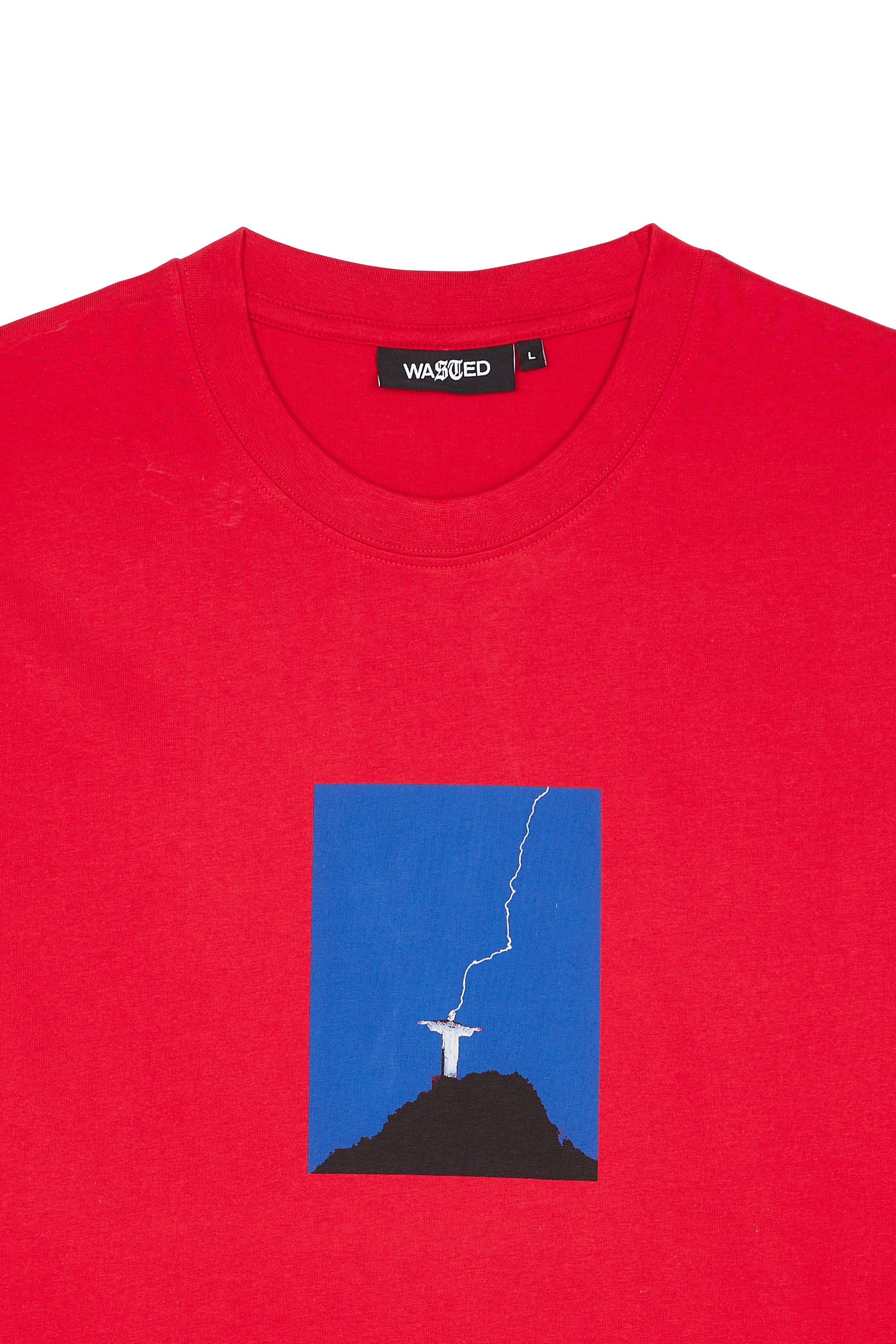 WASTED T-shirt Rouge