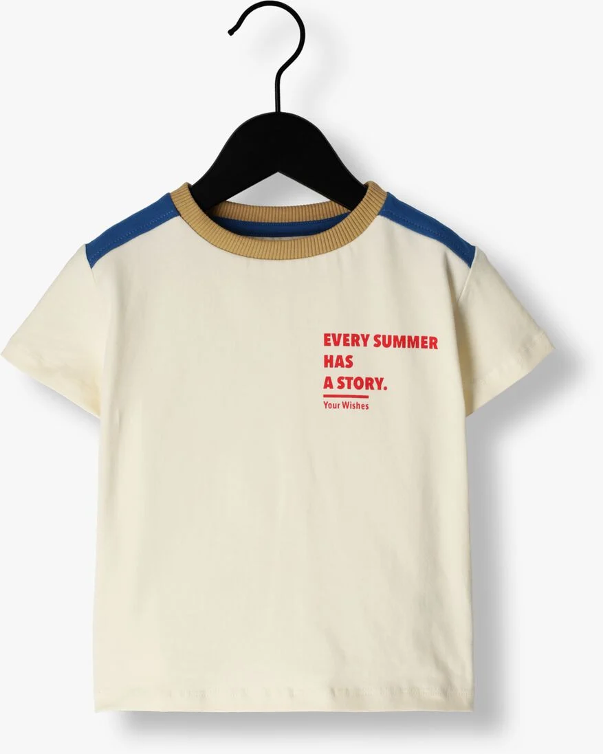 YOUR WISHES ecru your wishes t-shirt kevin solid