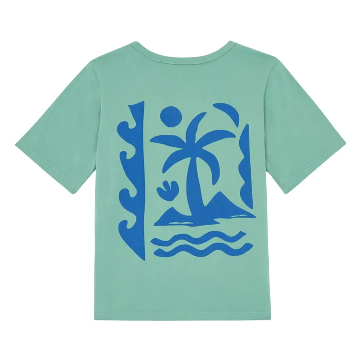 Zhoe & Tobiah T-Shirt Ride The Wave | Vert argile