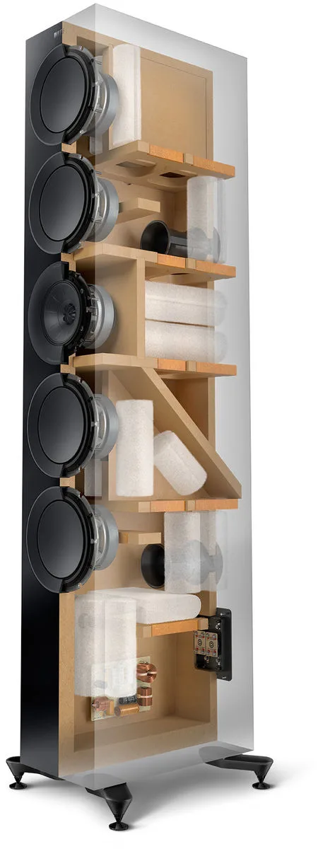 KEF R11 Meta Noyer Clair (la paire) Enceintes colonne