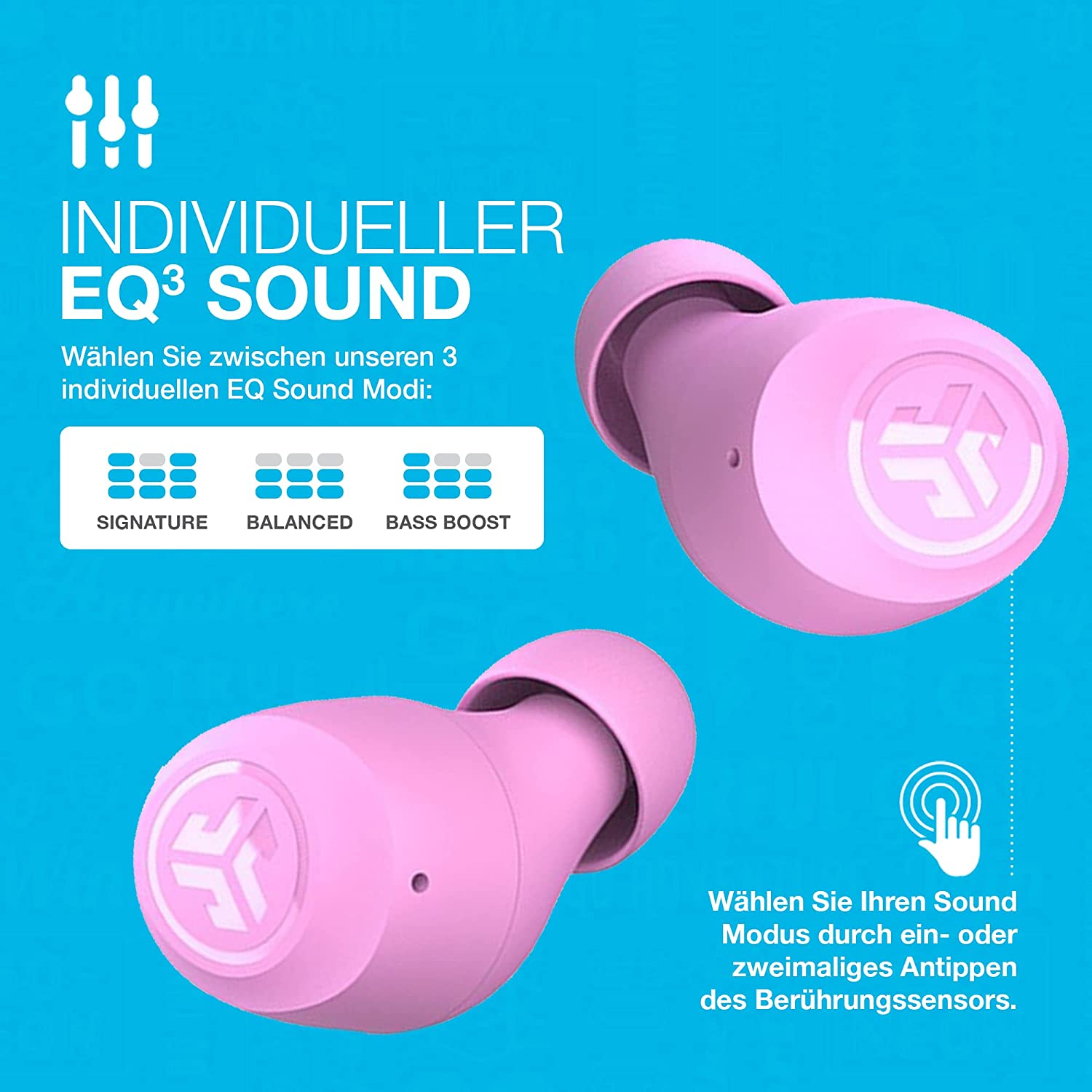 Go Air Pop Bluetooth 5.1 In-Ear Kopfhörer IPX4 Headset 350mAh Ladecase (IEUEBGAIRPOPRPNK124) - Pink