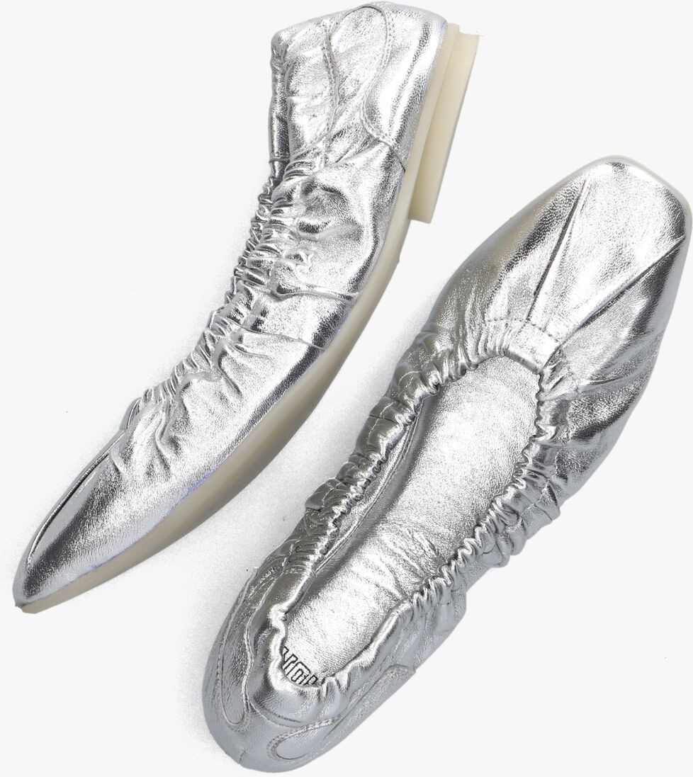 BRONX zilveren bronx ballerina's alor-a 66496-m