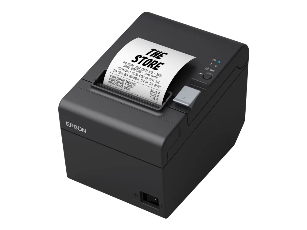 Epson TM T20III - Kvitteringsprinter - termisk linje - Rulle (7,95 cm) - 203 x 203 dpi - op til 250 mm/sek. - USB 2.0, seriel - skærer - sort