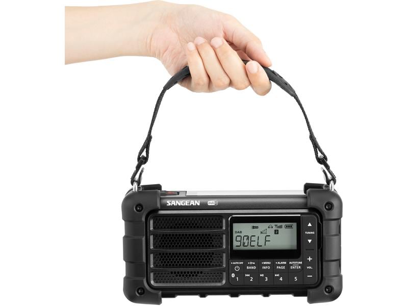 Sangean DAB  Radio MMR-99DAB  Schwarz Mehrfachbetriebenes digitales Notfallradio