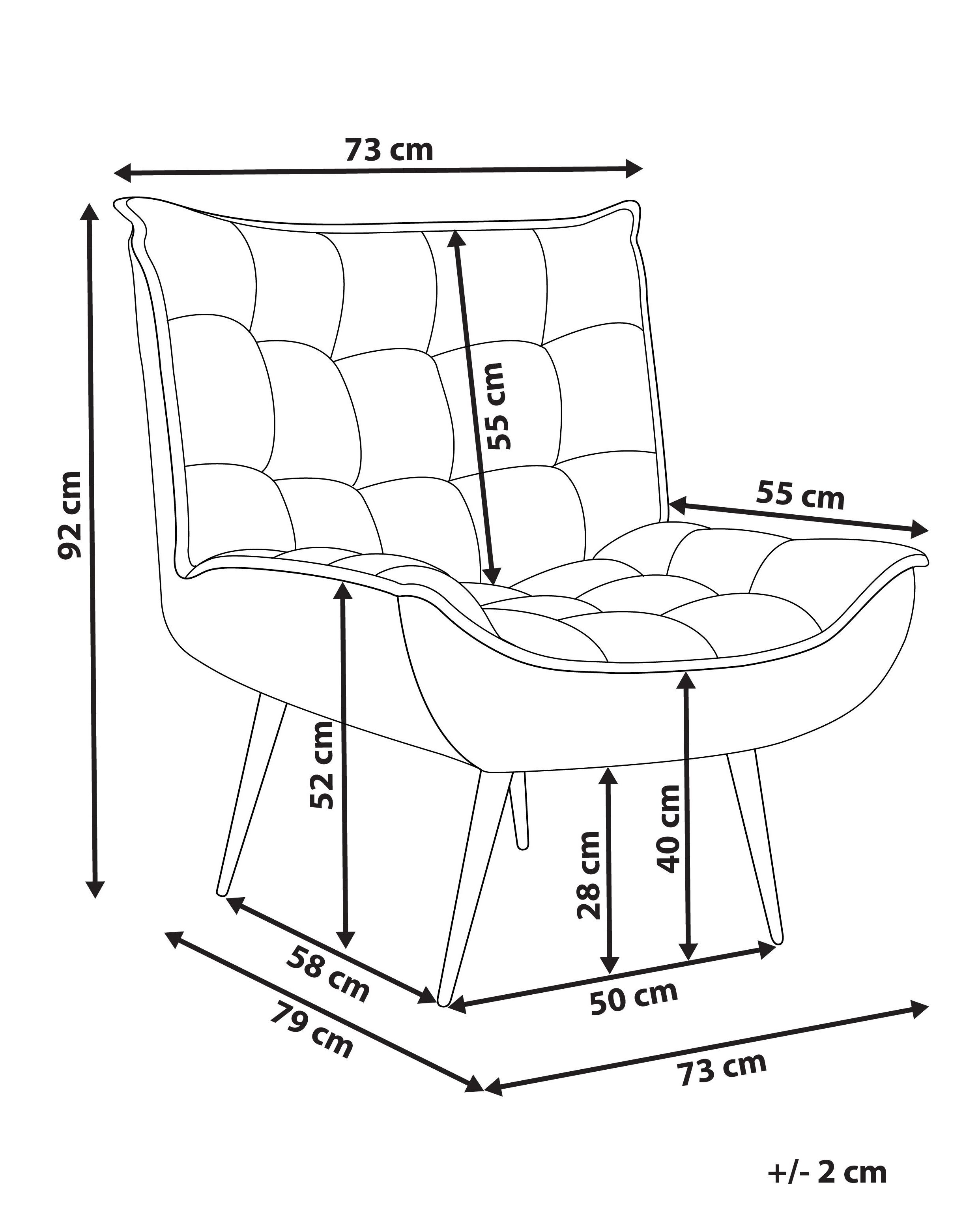 Fauteuil ALVESTA Bouclé Beige