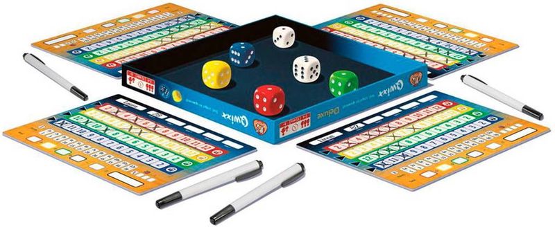 White Goblin Games - Qwixx Deluxe - Dobbelspel - Wit