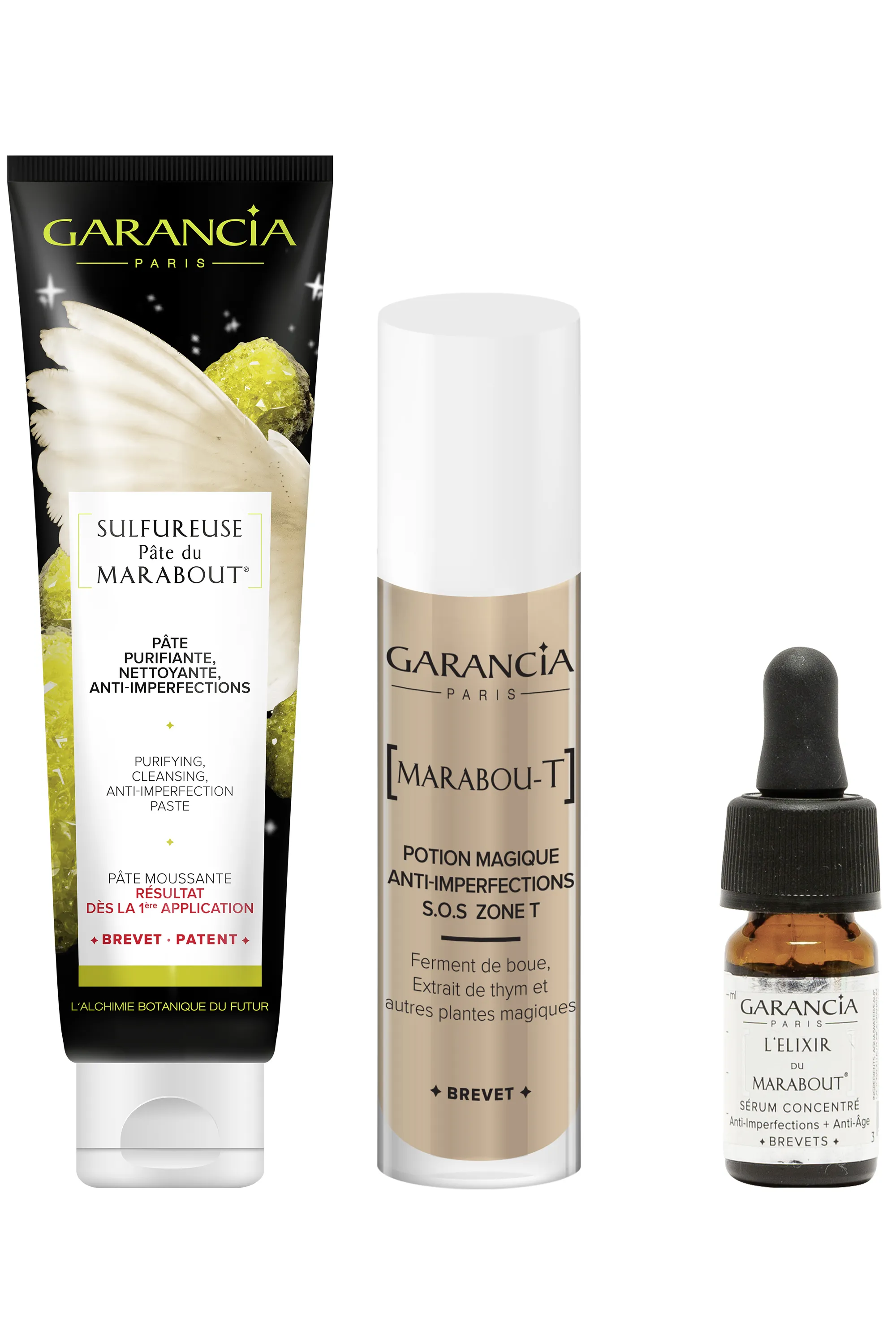 Garancia Routine anti-imperfections + mini elixir du Marabout OFFERT-165 ml