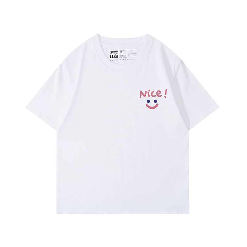Sistyr - Koppels matchend T-shirt met korte mouwen en print