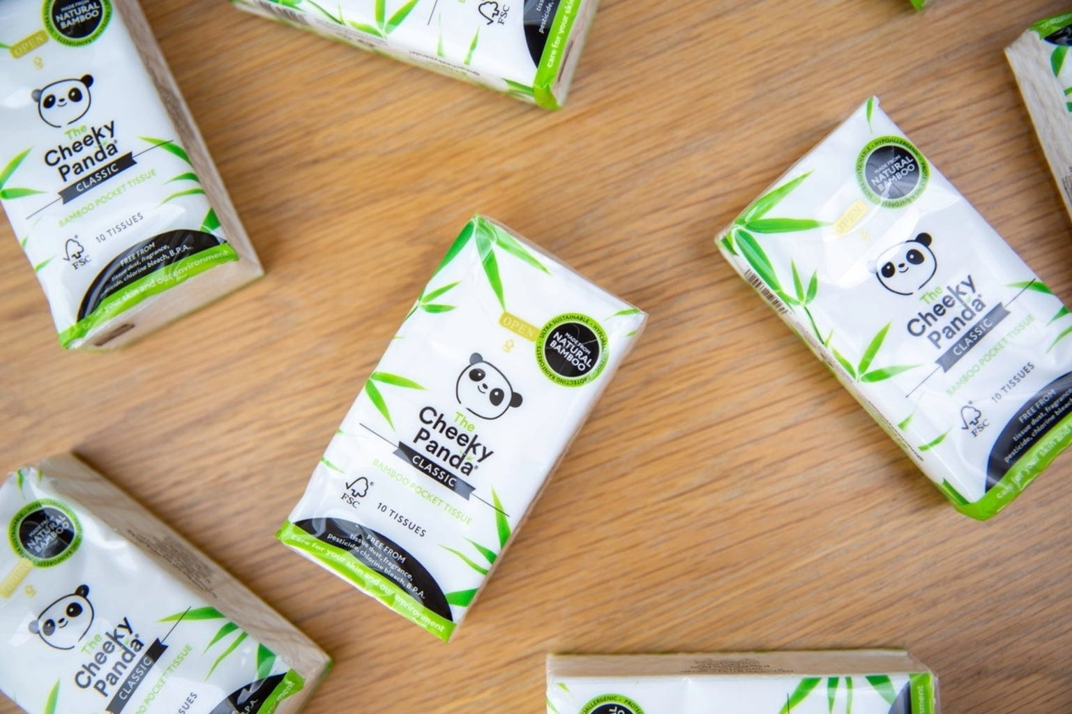 The Cheeky Panda  Taschentücher 8er Pack, 8 Pkg