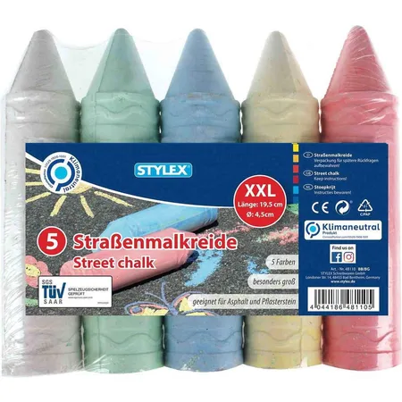 Stylex Straßenkreide XXL, 5 Stangen