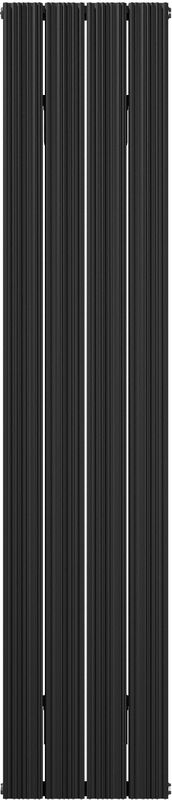 Vipera - Mares - Enkele Handdoekradiator - Mat Zwart - 37,5 x 180 cm - Centrale Verwarming - 1085W