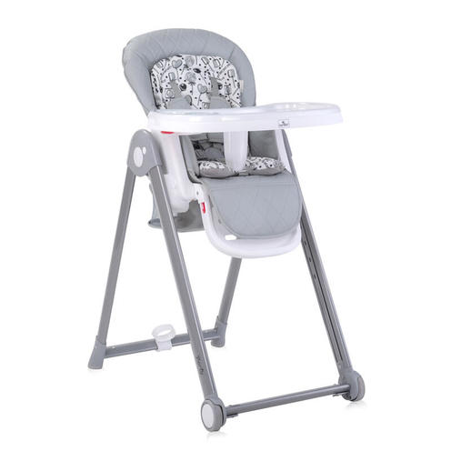 Chaise haute Party Leather Cool Grey - LORELLI