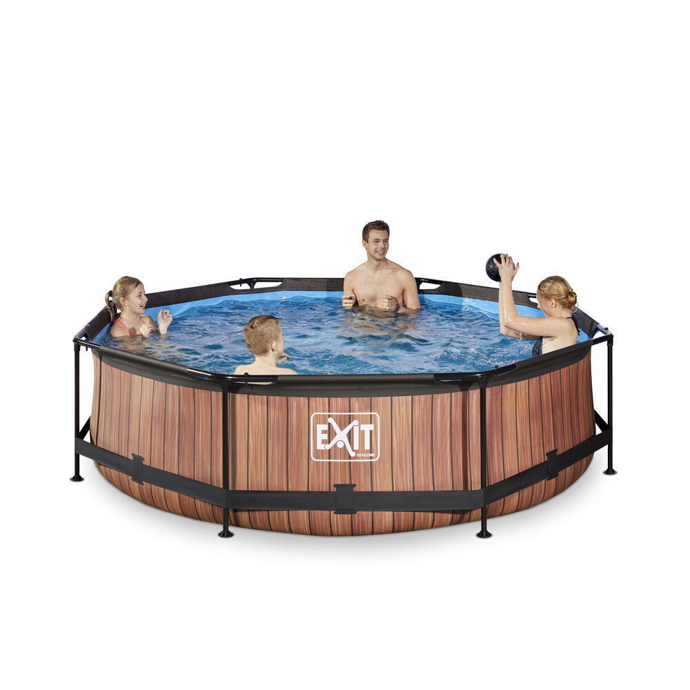 Exit Timber Rond - Zwembaden - Timber - 26x300x76 cm - 300 cm
